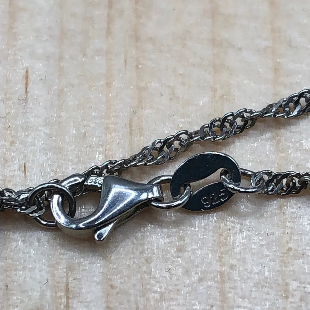 Vintage PCT Swivel Sterling Silver  925 Necklace CZ Pendant Fine Jewelry Classic
